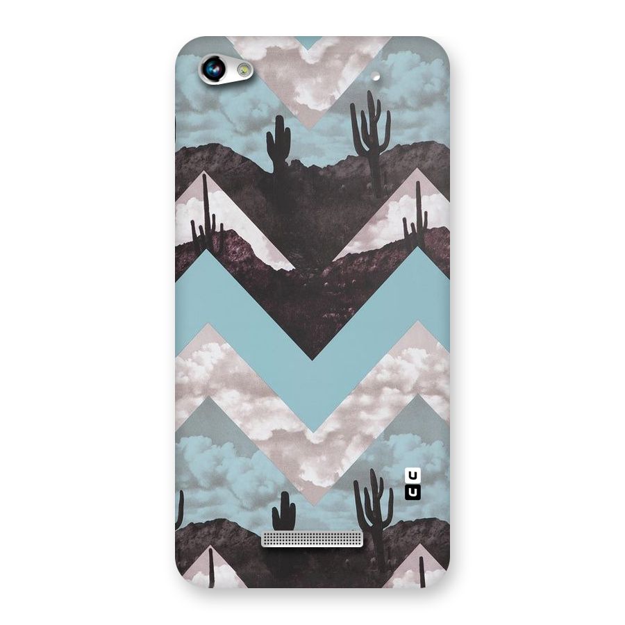 Cacutus Zig Zag Pattern Back Case for Micromax Hue 2
