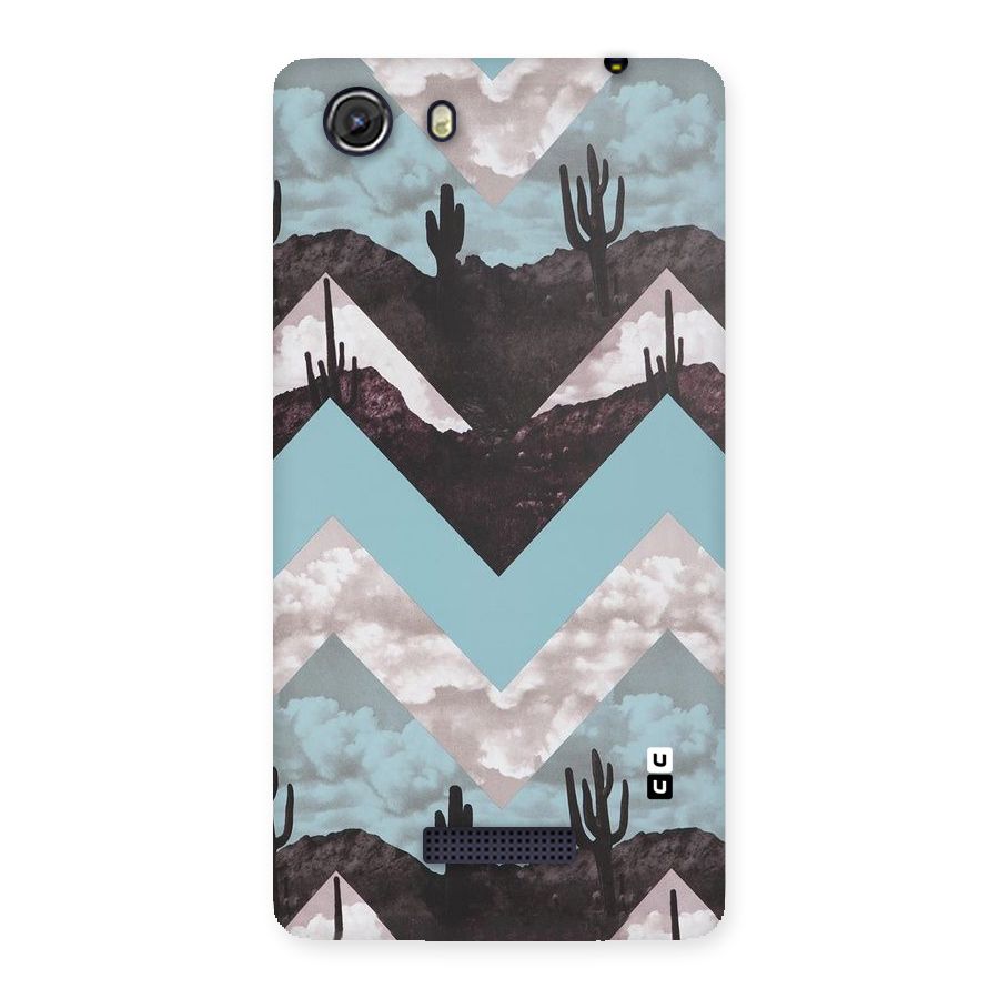 Cacutus Zig Zag Pattern Back Case for Micromax Unite 3