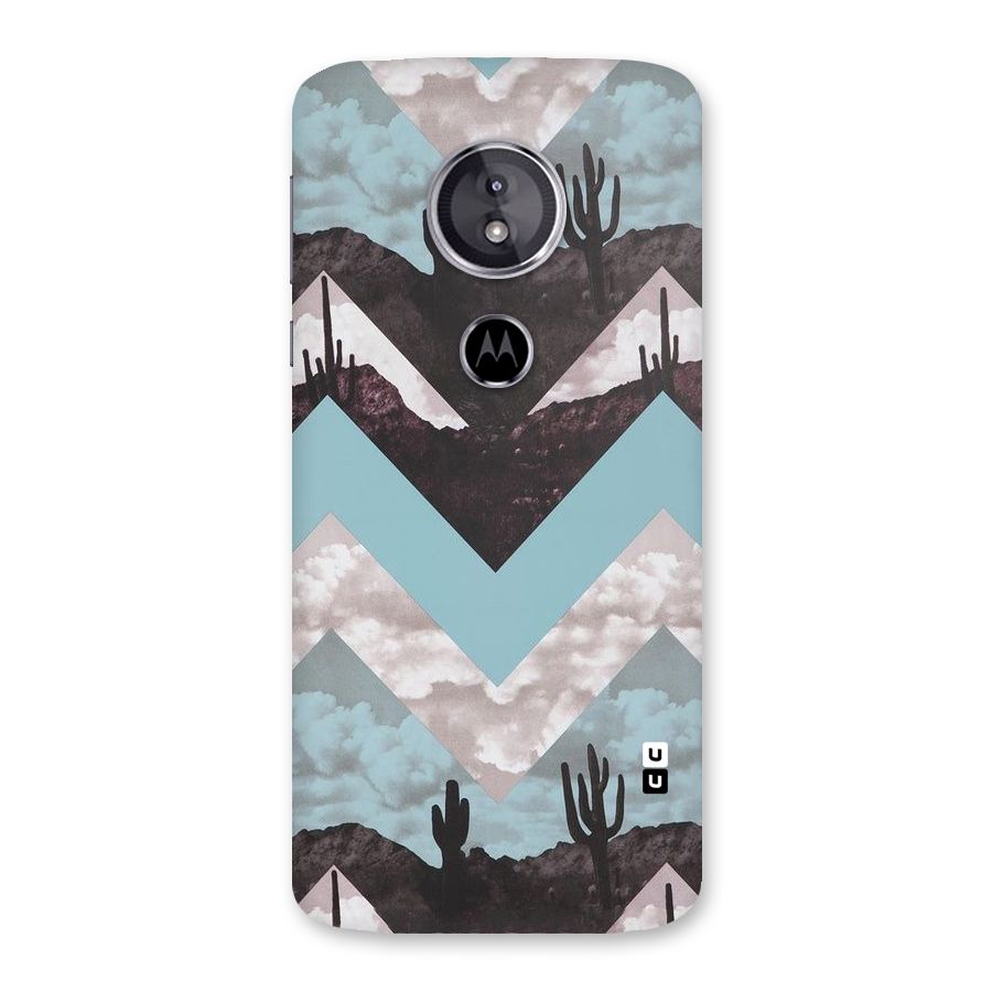 Cacutus Zig Zag Pattern Back Case for Moto E5