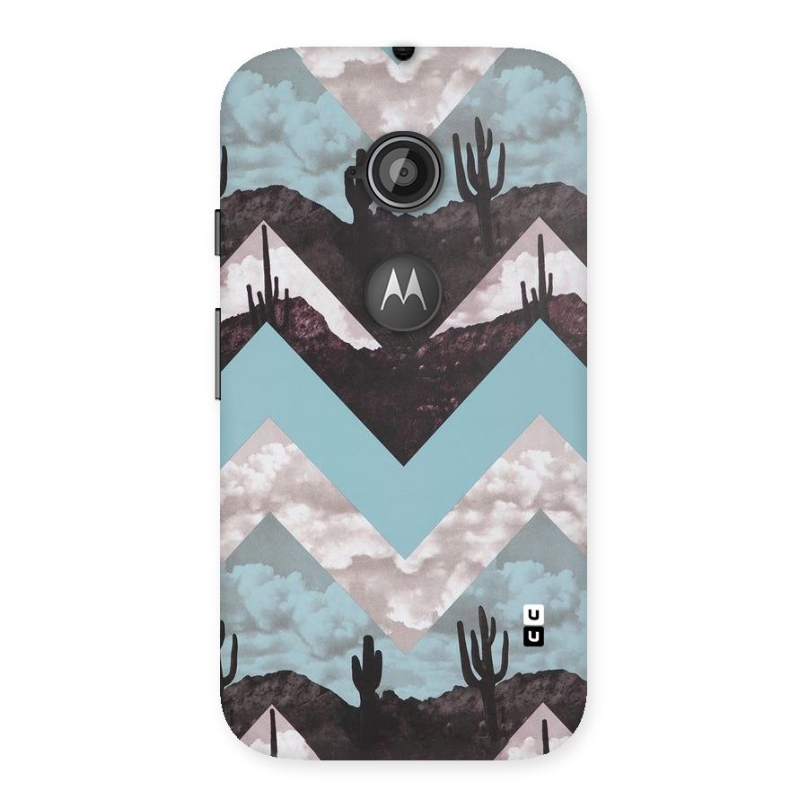 Cacutus Zig Zag Pattern Back Case for Moto E 2nd Gen