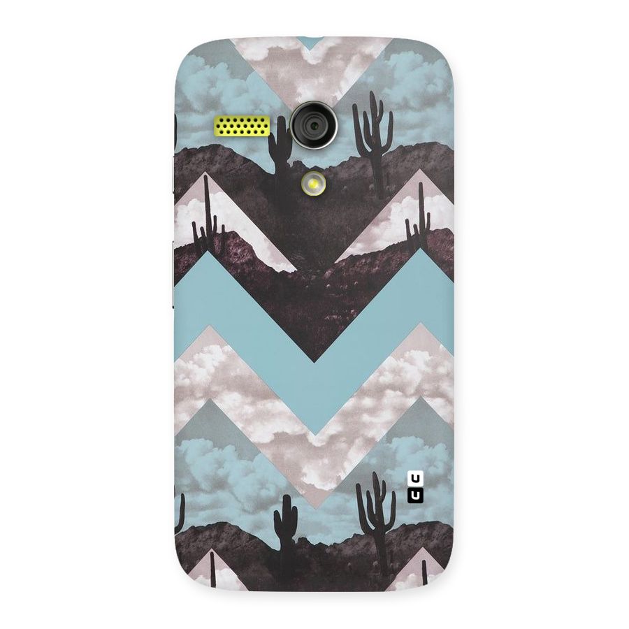 Cacutus Zig Zag Pattern Back Case for Moto G