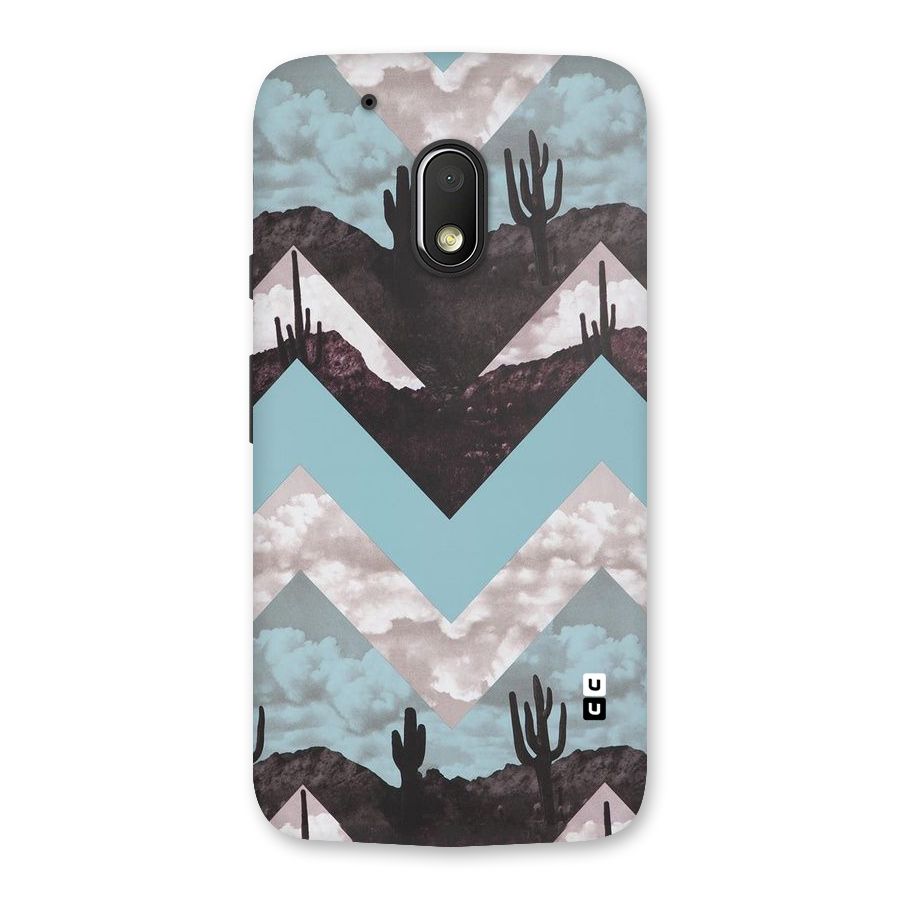 Cacutus Zig Zag Pattern Back Case for Moto G4 Play