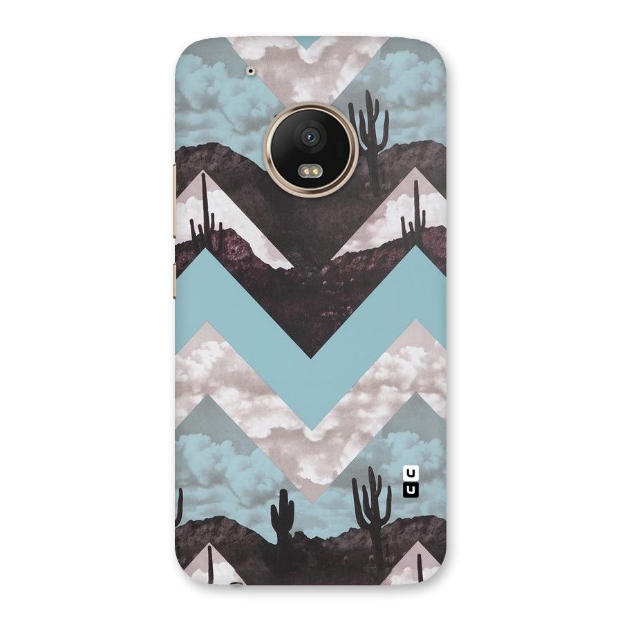 Cacutus Zig Zag Pattern Back Case for Moto G5 Plus