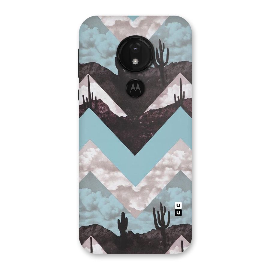 Cacutus Zig Zag Pattern Back Case for Moto G7 Power