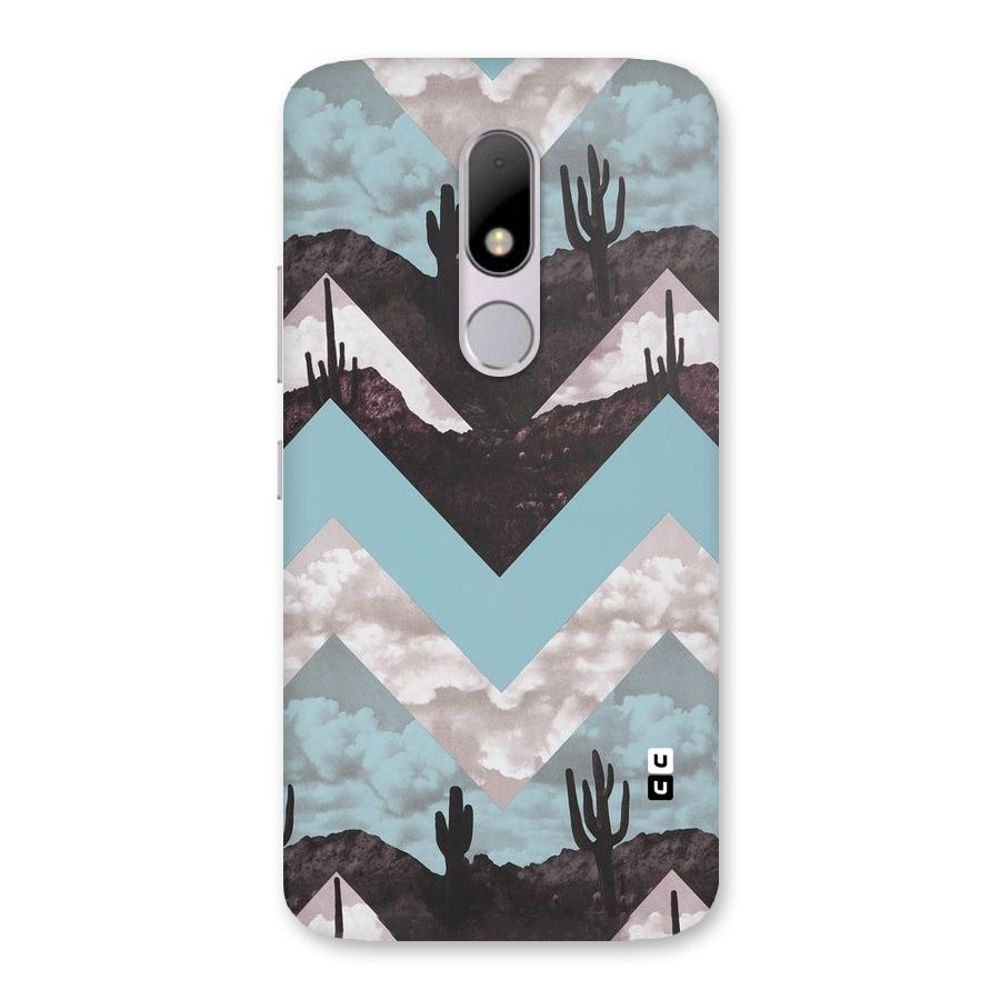 Cacutus Zig Zag Pattern Back Case for Moto M