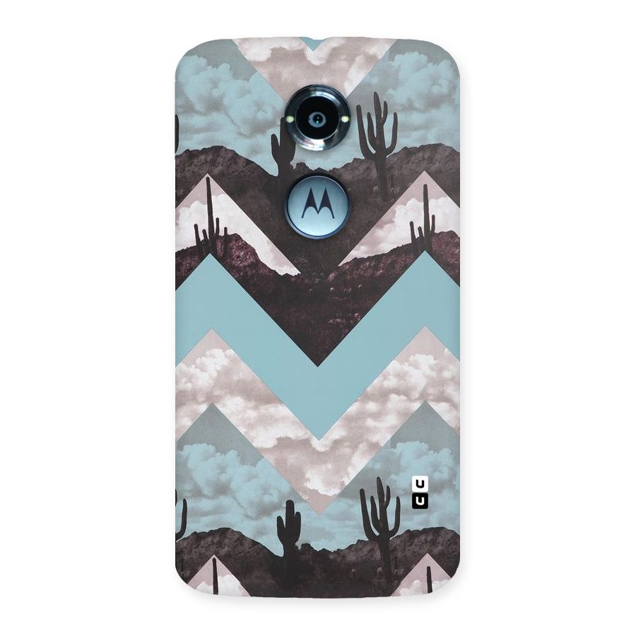 Cacutus Zig Zag Pattern Back Case for Moto X 2nd Gen