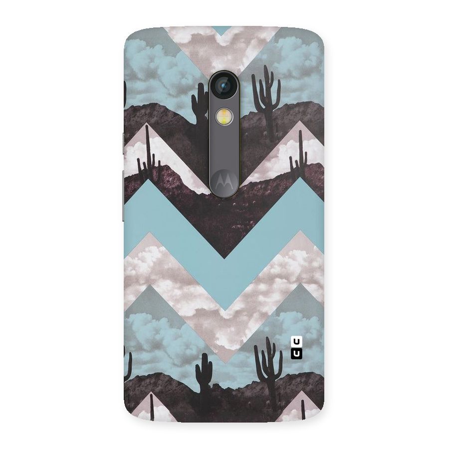 Cacutus Zig Zag Pattern Back Case for Moto X Play