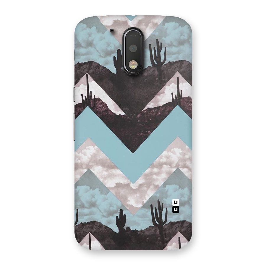 Cacutus Zig Zag Pattern Back Case for Motorola Moto G4