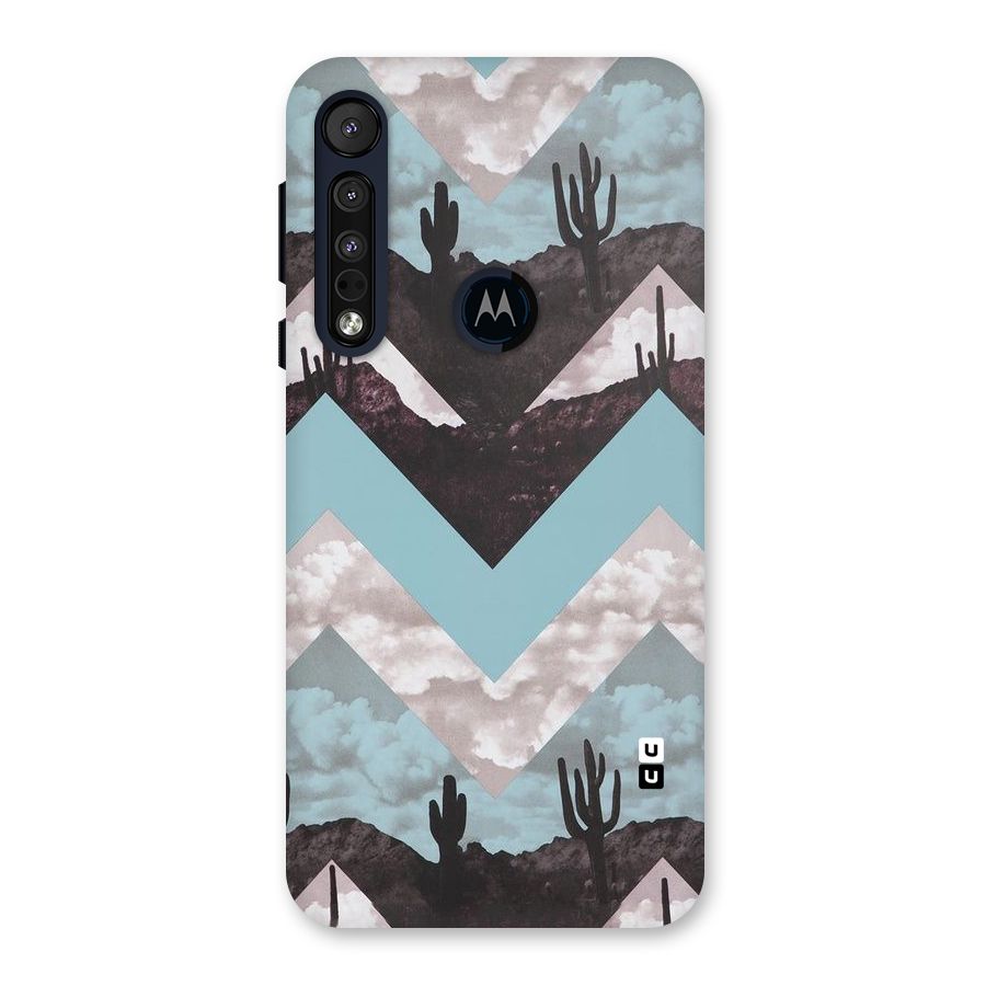Cacutus Zig Zag Pattern Back Case for Motorola One Macro