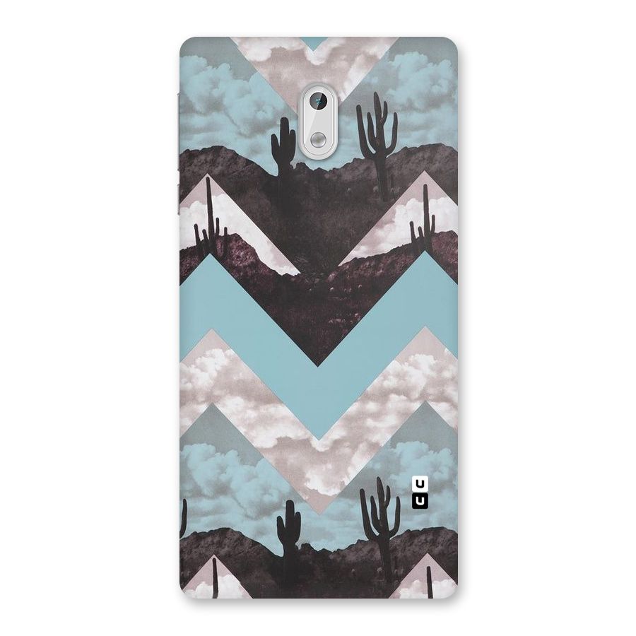 Cacutus Zig Zag Pattern Back Case for Nokia 3