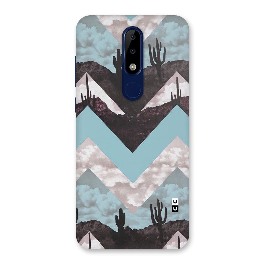 Cacutus Zig Zag Pattern Back Case for Nokia 5.1 Plus