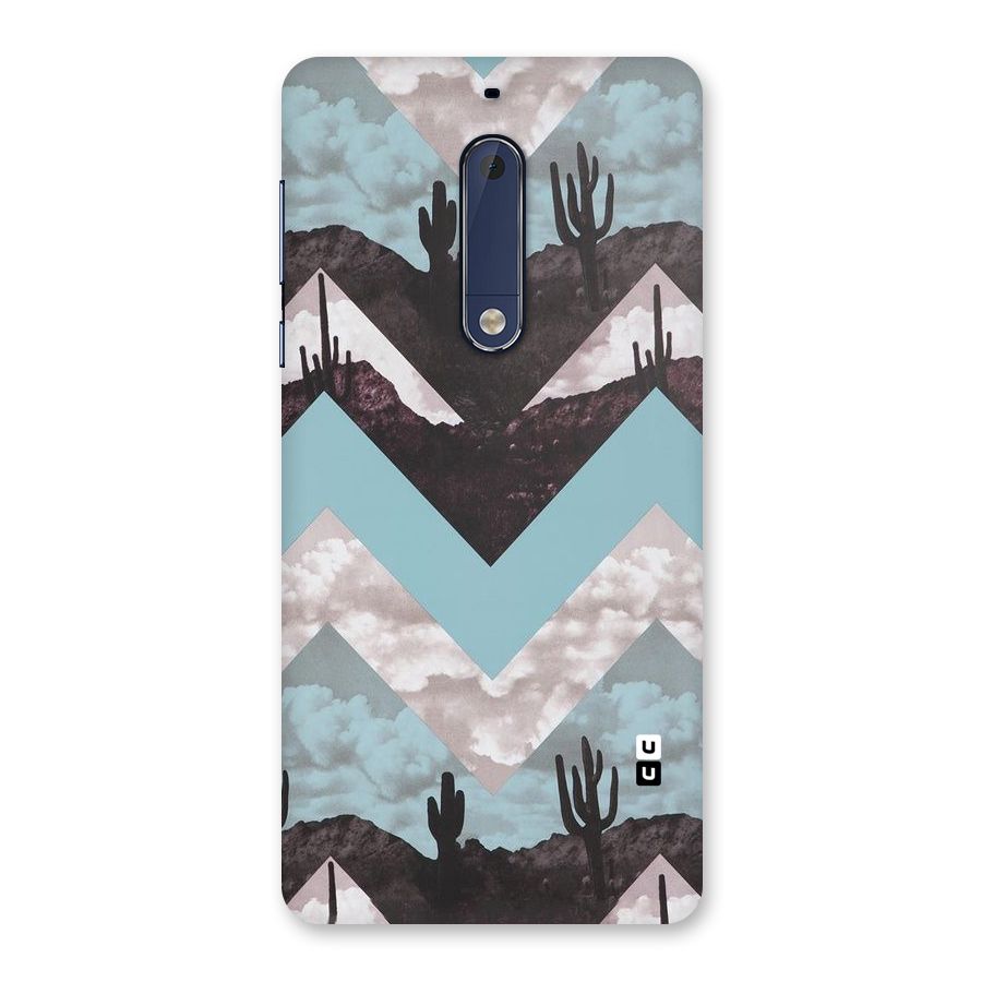 Cacutus Zig Zag Pattern Back Case for Nokia 5