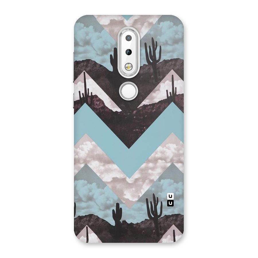 Cacutus Zig Zag Pattern Back Case for Nokia 6.1 Plus