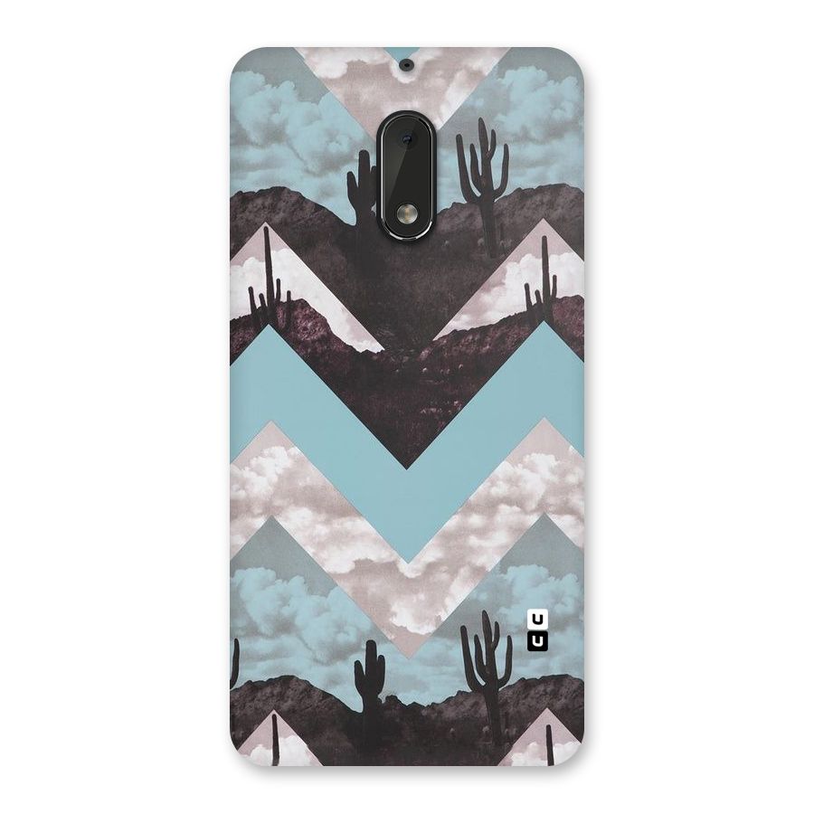 Cacutus Zig Zag Pattern Back Case for Nokia 6