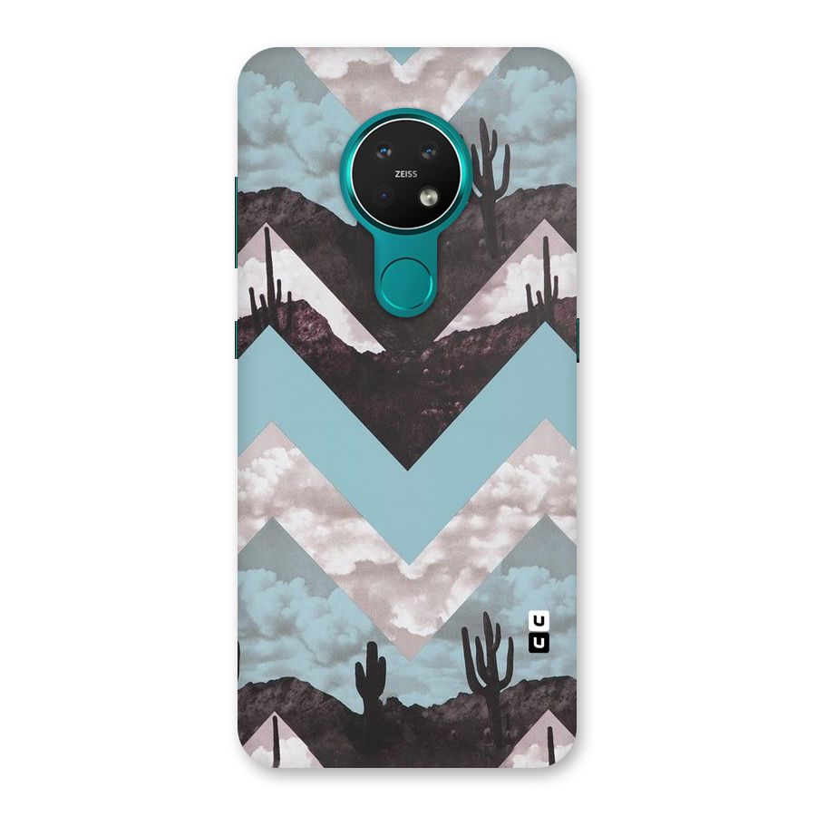 Cacutus Zig Zag Pattern Back Case for Nokia 7.2