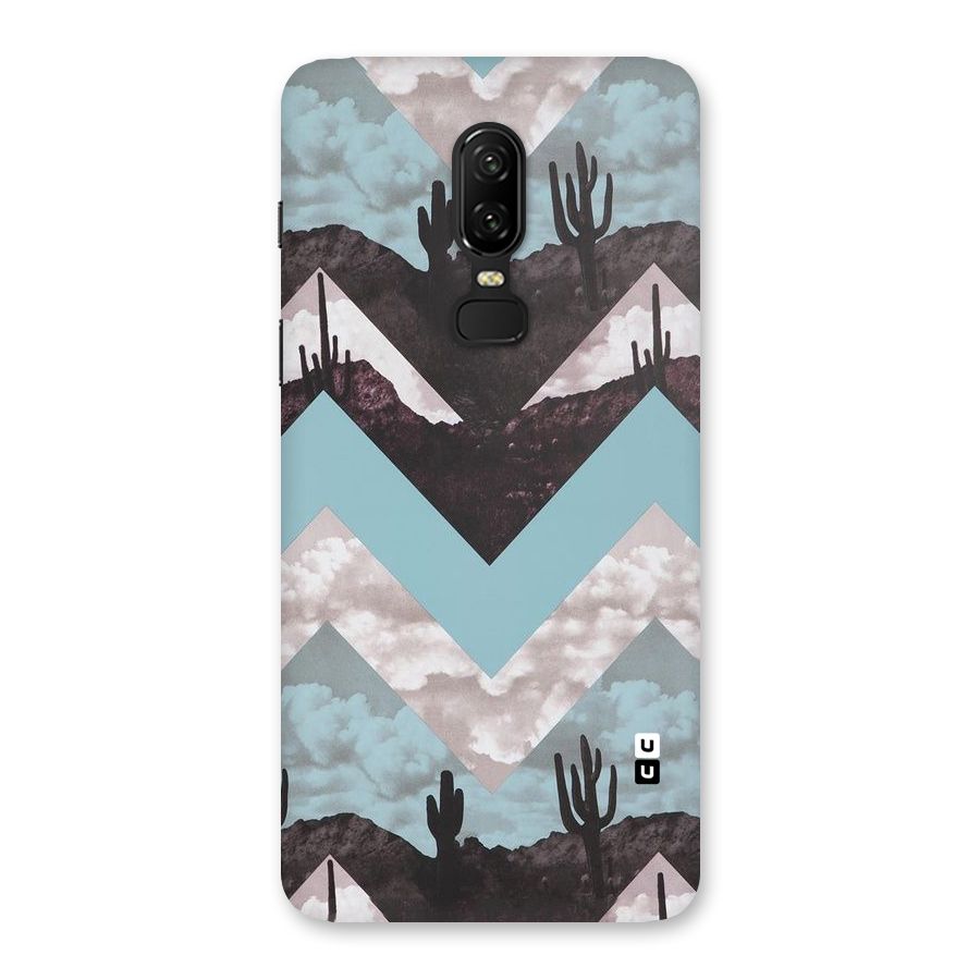 Cacutus Zig Zag Pattern Back Case for OnePlus 6