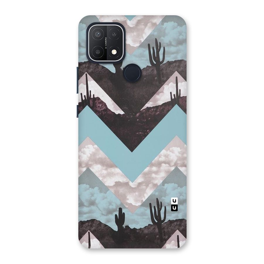 Cacutus Zig Zag Pattern Back Case for Oppo A15