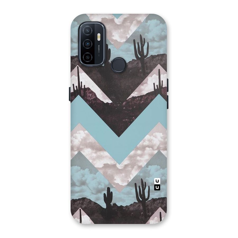 Cacutus Zig Zag Pattern Back Case for Oppo A32