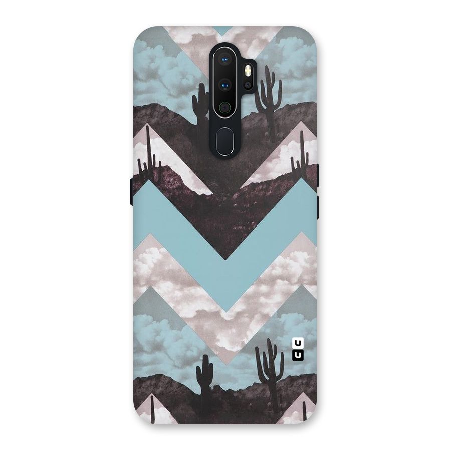 Cacutus Zig Zag Pattern Back Case for Oppo A5 (2020)