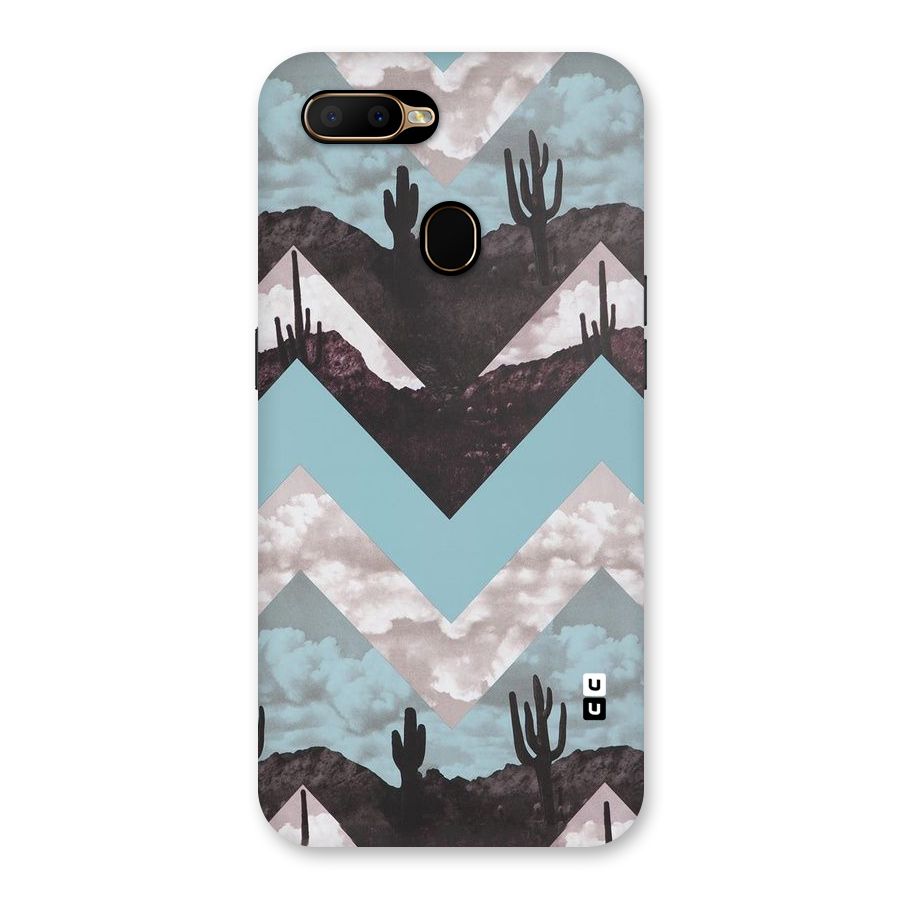 Cacutus Zig Zag Pattern Back Case for Oppo A5s