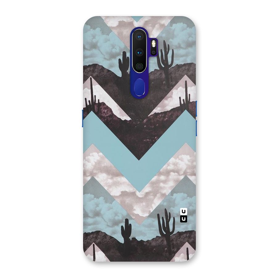 Cacutus Zig Zag Pattern Back Case for Oppo A9 (2020)