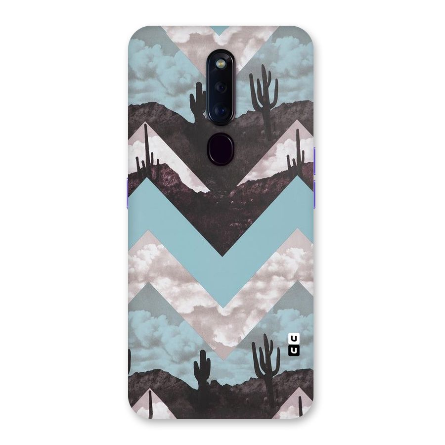 Cacutus Zig Zag Pattern Back Case for Oppo F11 Pro