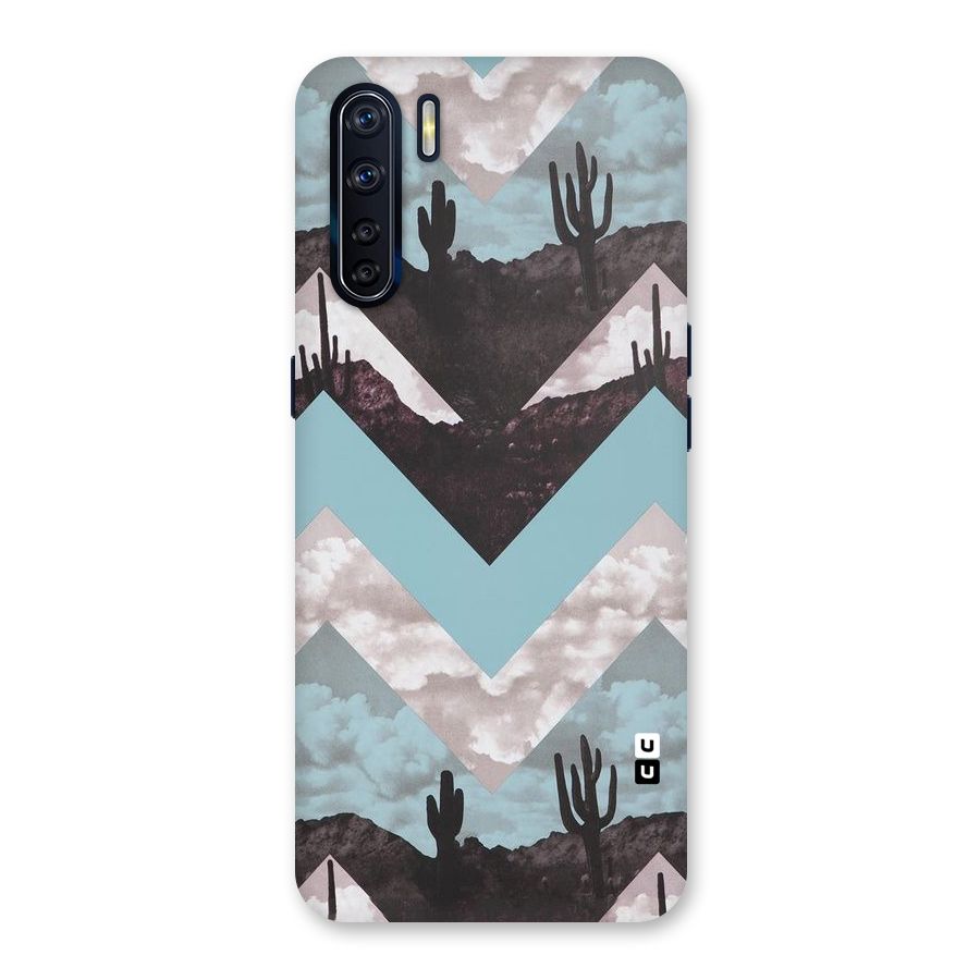 Cacutus Zig Zag Pattern Back Case for Oppo F15