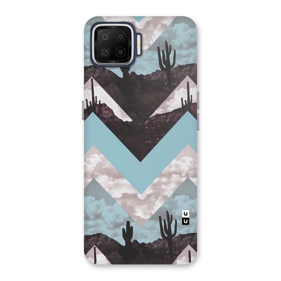 Cacutus Zig Zag Pattern Back Case for Oppo F17