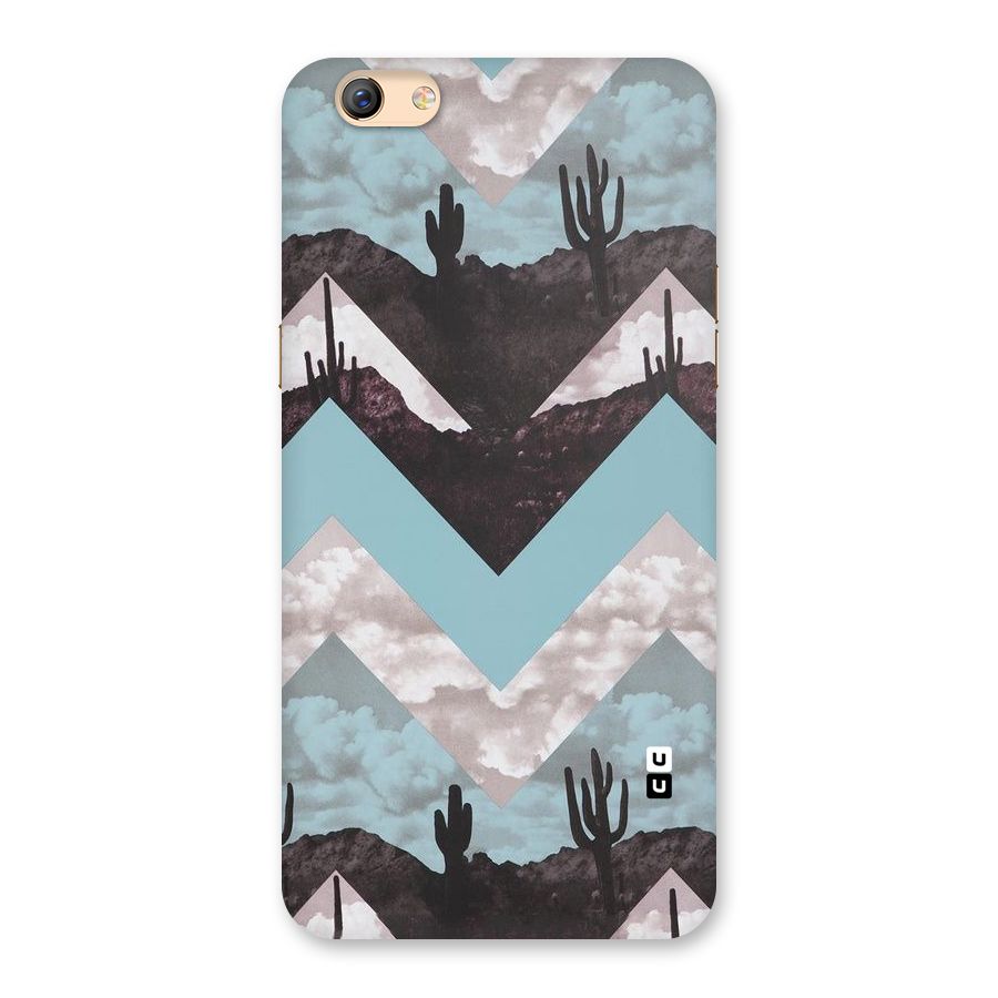 Cacutus Zig Zag Pattern Back Case for Oppo F3 Plus