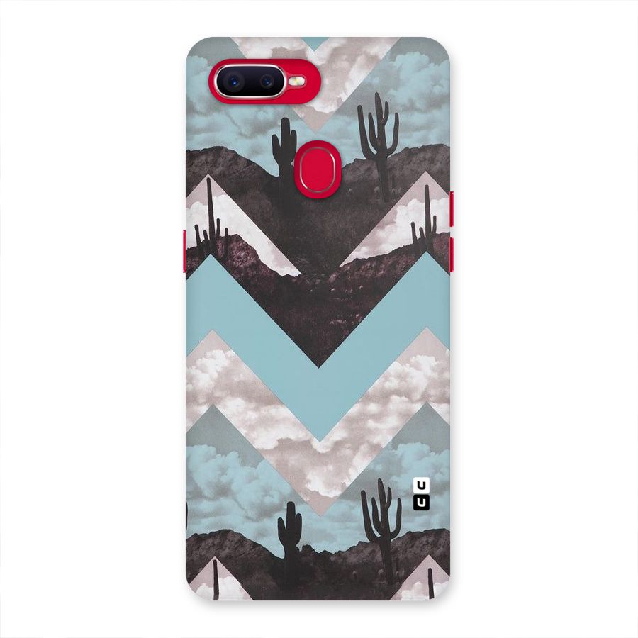 Cacutus Zig Zag Pattern Back Case for Oppo F9 Pro