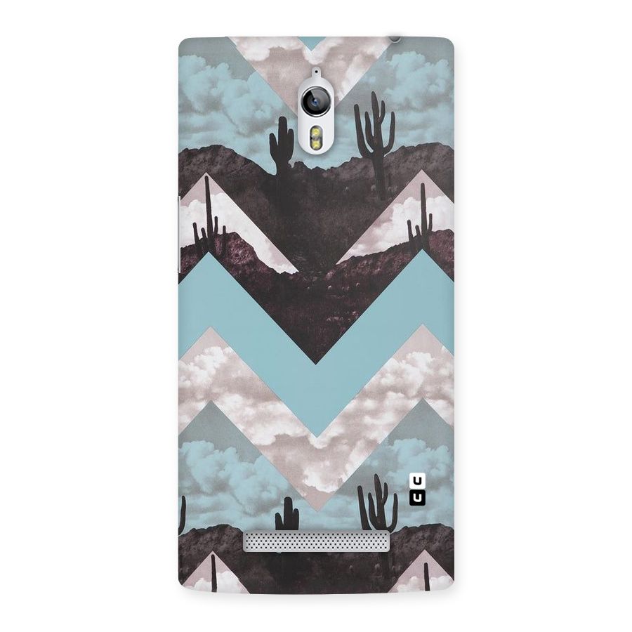 Cacutus Zig Zag Pattern Back Case for Oppo Find 7