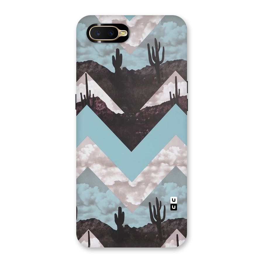 Cacutus Zig Zag Pattern Back Case for Oppo K1