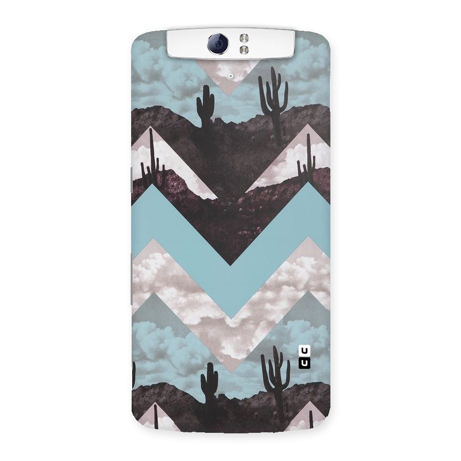 Cacutus Zig Zag Pattern Back Case for Oppo N1