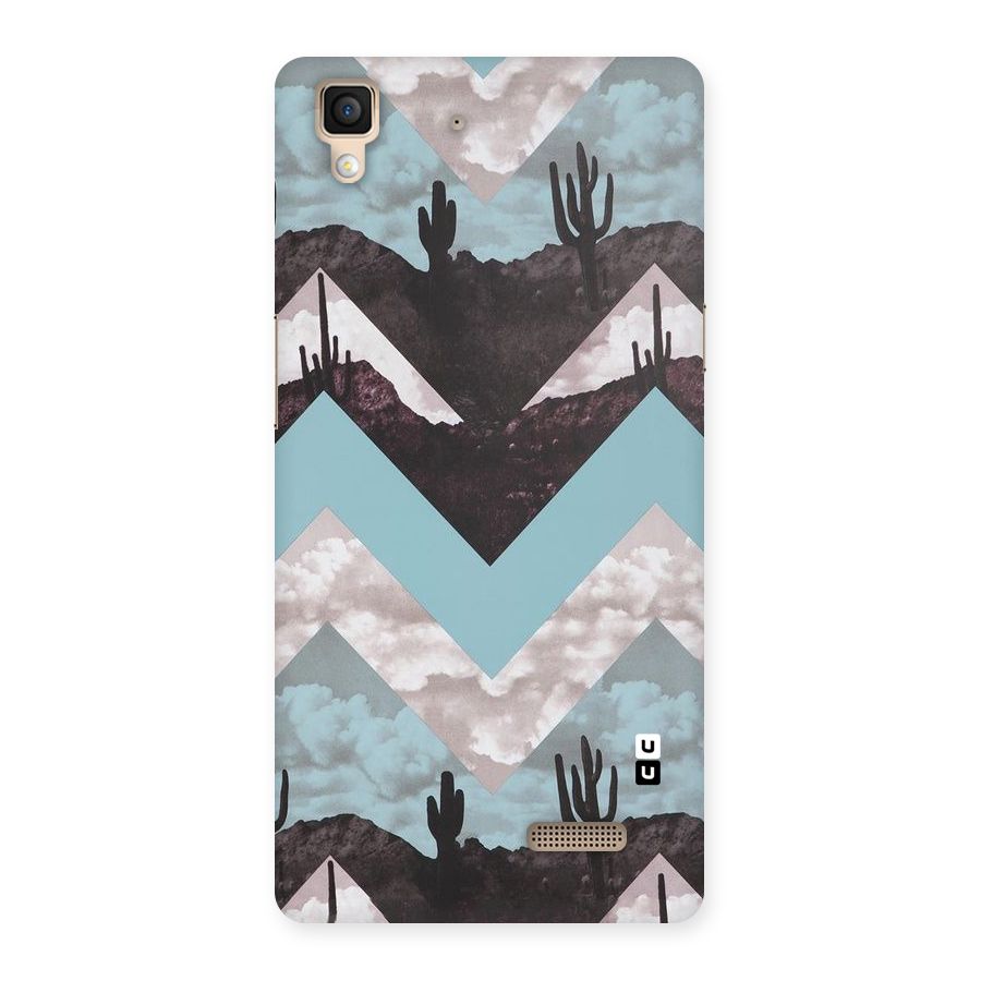 Cacutus Zig Zag Pattern Back Case for Oppo R7