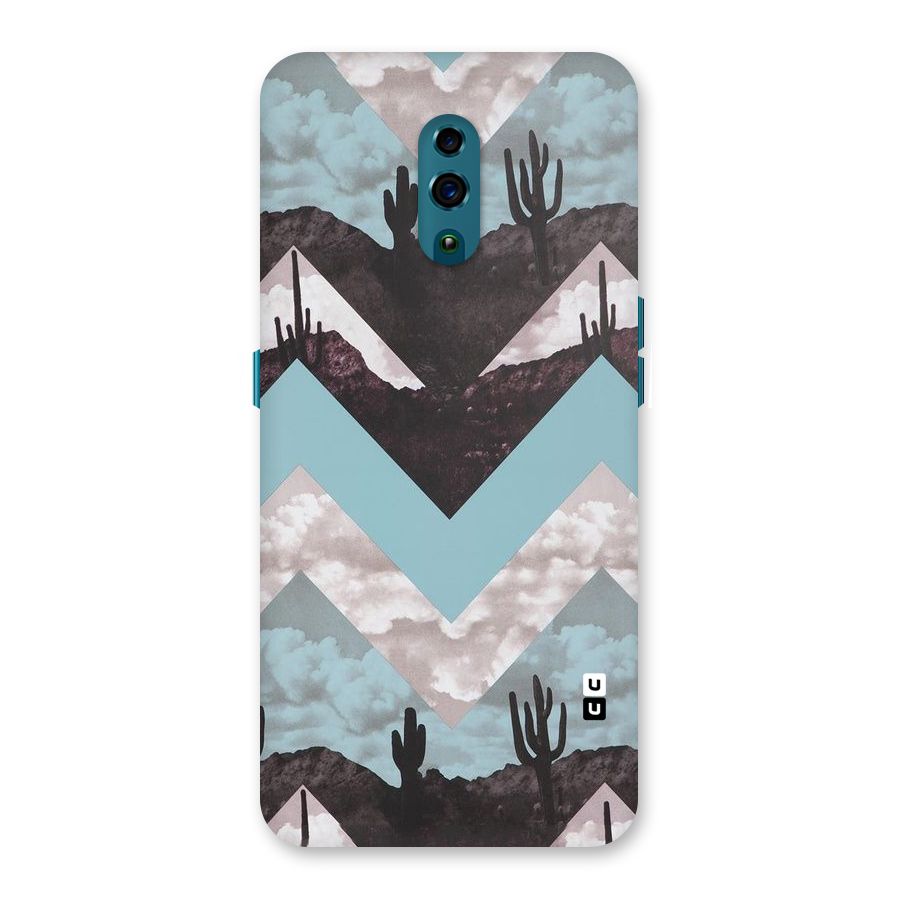 Cacutus Zig Zag Pattern Back Case for Oppo Reno