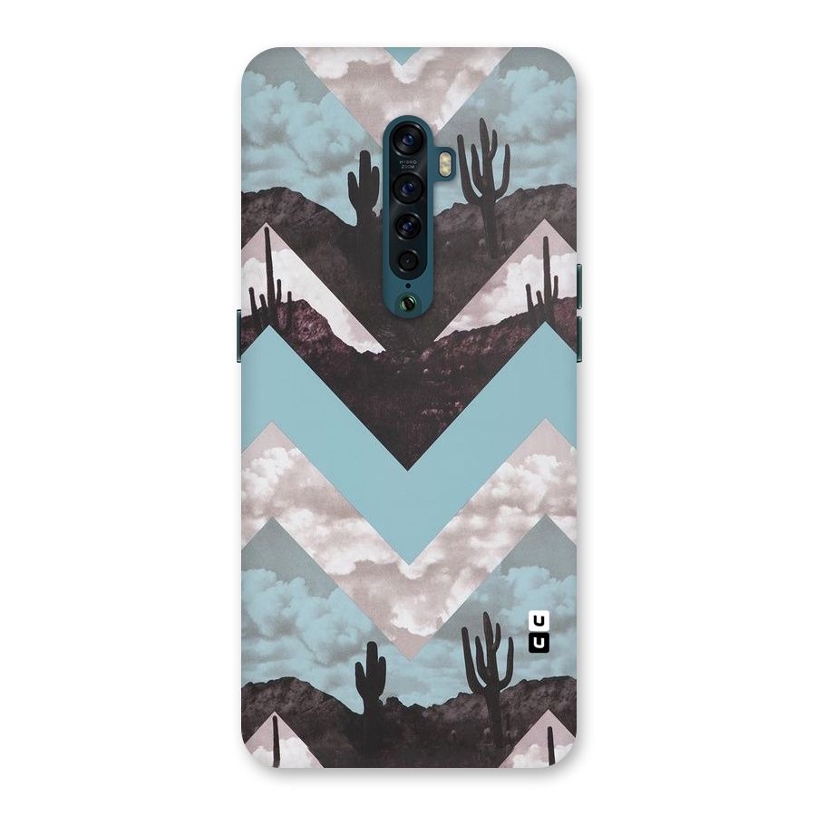 Cacutus Zig Zag Pattern Back Case for Oppo Reno2