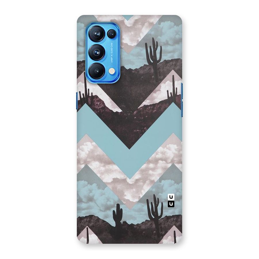 Cacutus Zig Zag Pattern Back Case for Oppo Reno5 Pro 5G