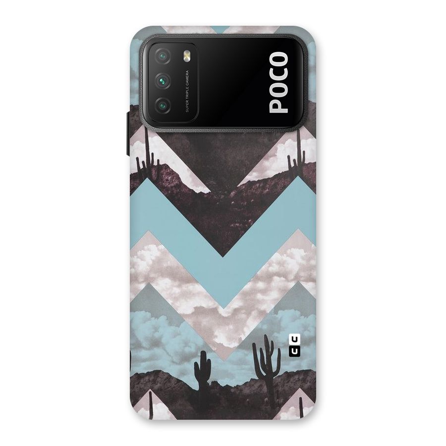 Cacutus Zig Zag Pattern Back Case for Poco M3