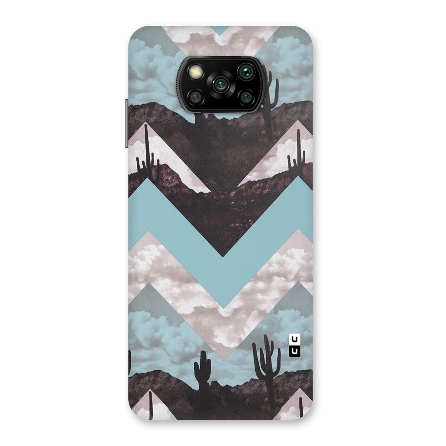 Cacutus Zig Zag Pattern Back Case for Poco X3