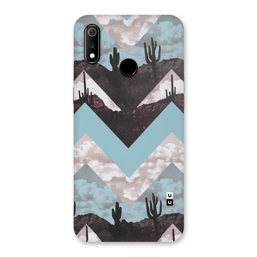 Cacutus Zig Zag Pattern Back Case for Realme 3