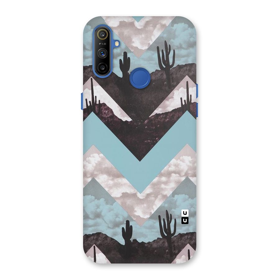 Cacutus Zig Zag Pattern Back Case for Realme Narzo 10A