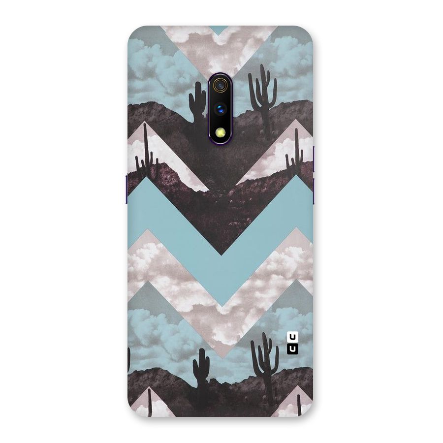Cacutus Zig Zag Pattern Back Case for Realme X