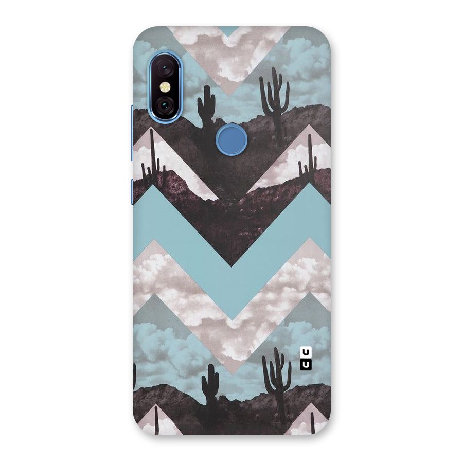 Cacutus Zig Zag Pattern Back Case for Redmi Note 6 Pro