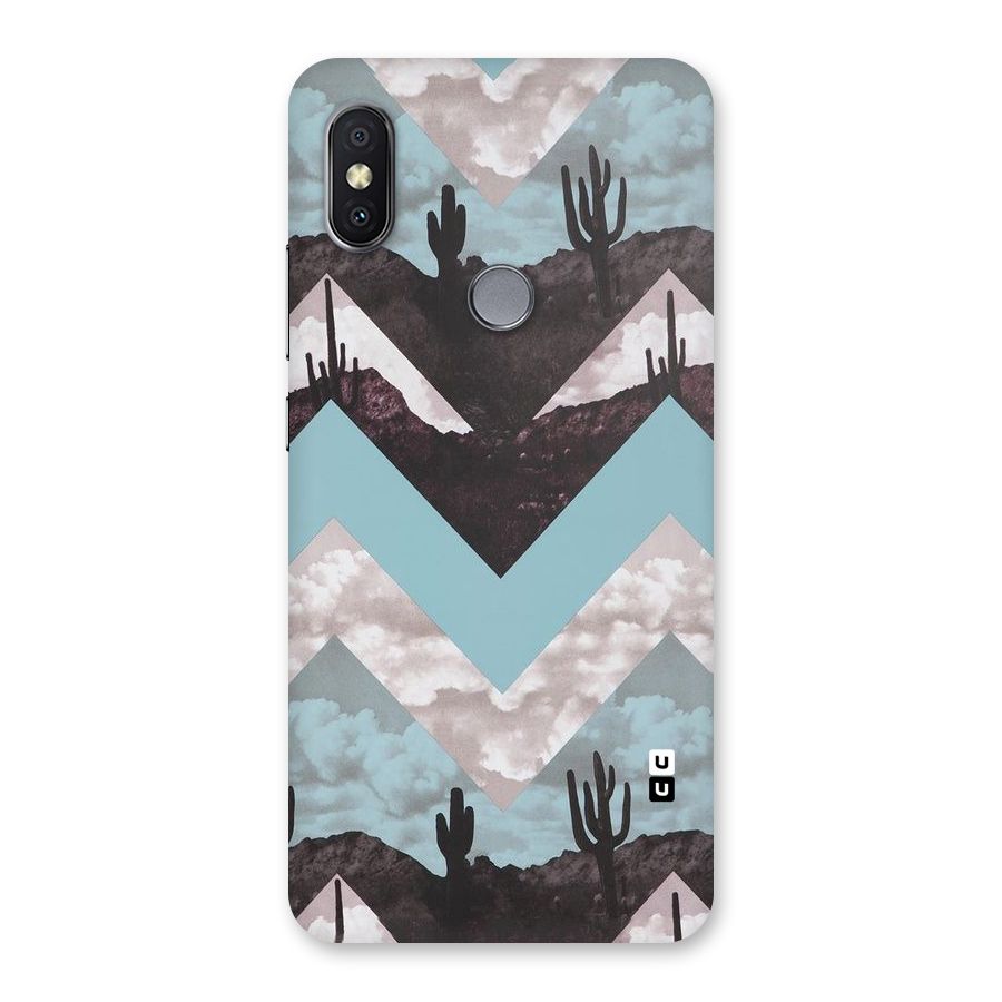 Cacutus Zig Zag Pattern Back Case for Redmi Y2