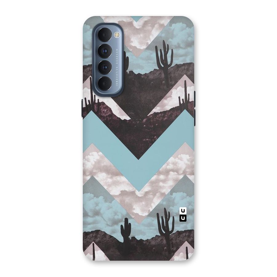 Cacutus Zig Zag Pattern Back Case for Reno4 Pro