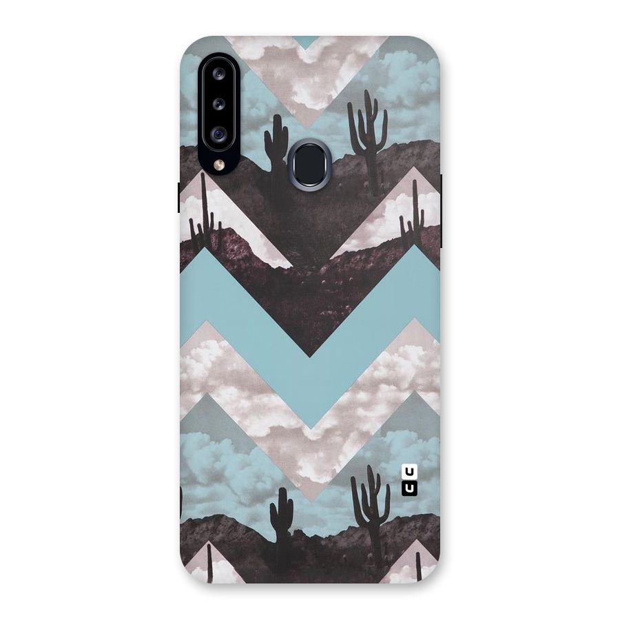 Cacutus Zig Zag Pattern Back Case for Samsung Galaxy A20s