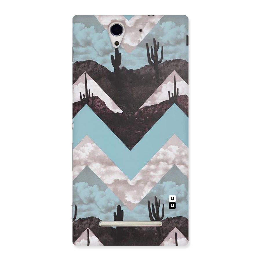 Cacutus Zig Zag Pattern Back Case for Sony Xperia C3