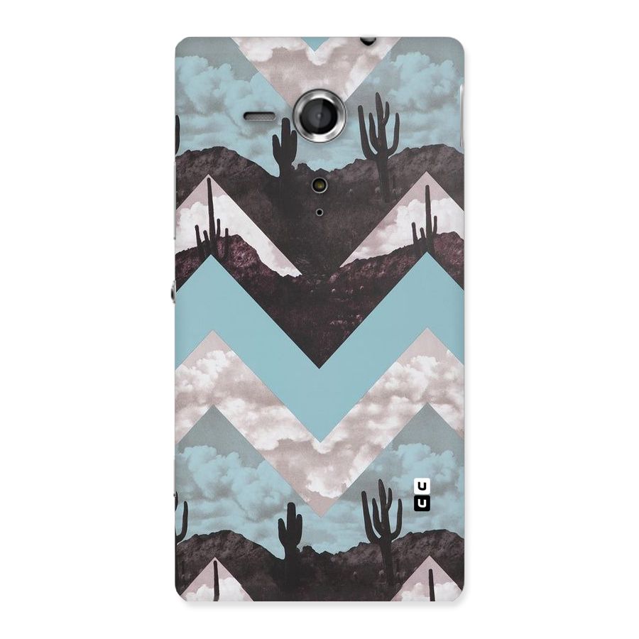 Cacutus Zig Zag Pattern Back Case for Sony Xperia SP