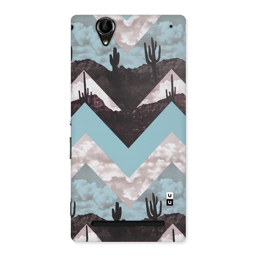 Cacutus Zig Zag Pattern Back Case for Sony Xperia T2