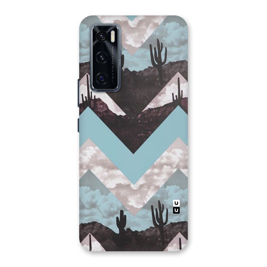 Cacutus Zig Zag Pattern Back Case for Vivo V20 SE
